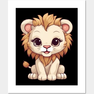 Kawaii Lion Posters and Art